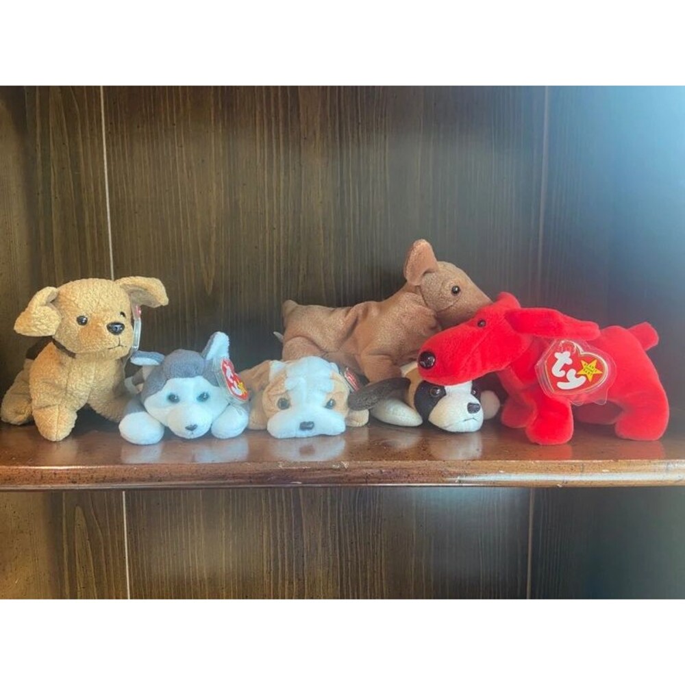 Gen 4 ty Beanie Babies Dog Bundle 6 NWT Error